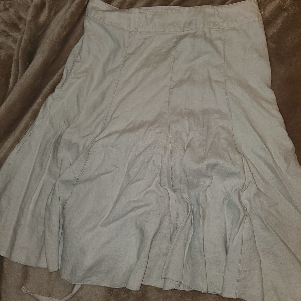 100% Linen A line skirt